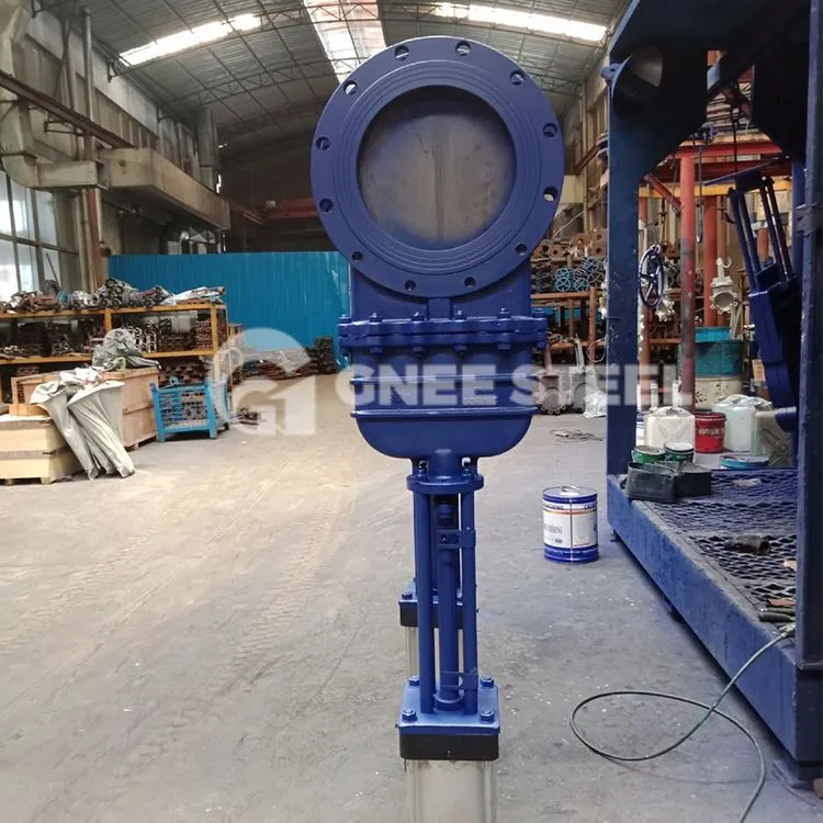 Justerbar knivportventil