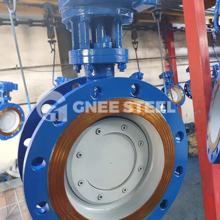 Karbonstål Trippel eksentrisk sommerfuglventil