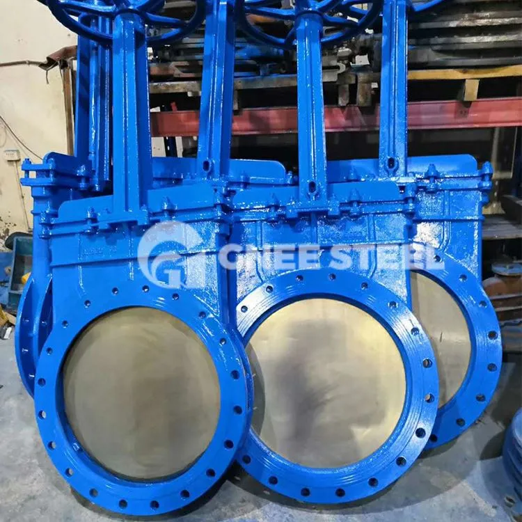 Støpejerns knivportventil