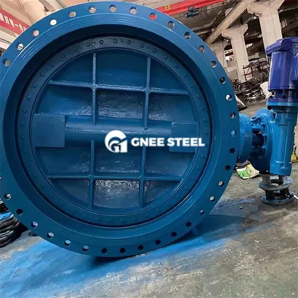 Duktil jern dobbelt flenset sommerfuglventil