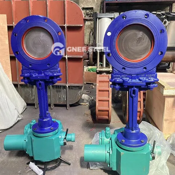 Elektriske aktiverte knivportventiler