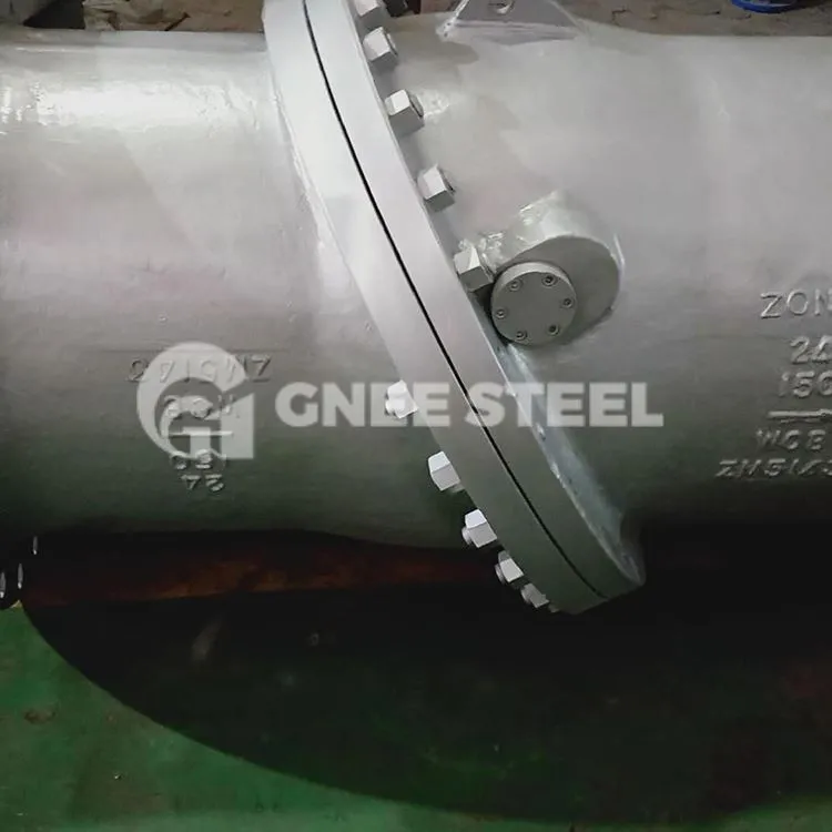 Tilbakeslagsventiler for vippeskive med flens