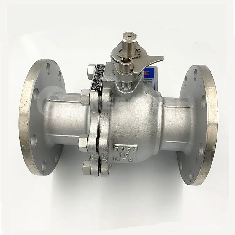 Full port rustfrie flensede kuleventiler