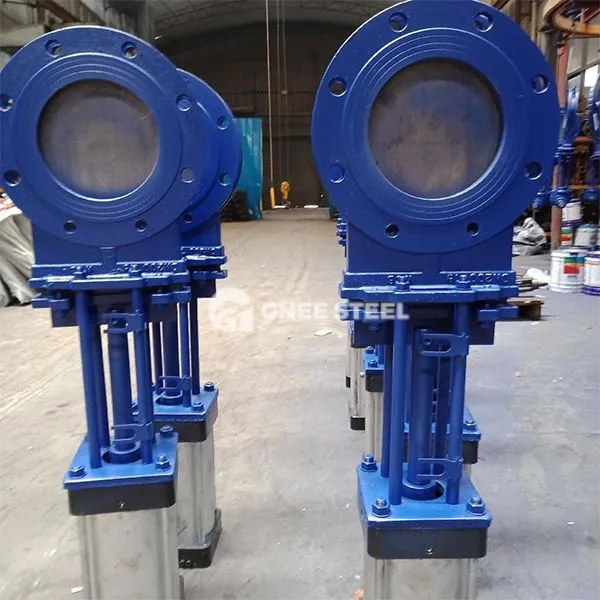 Høyt trykk knivportventil