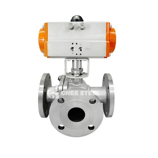 Pneumatisk 3 -veis kuleventil