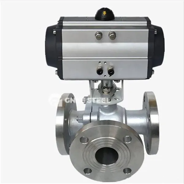 Pneumatisk aktivert 3 -veis ventil