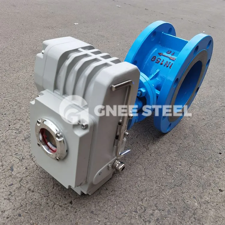 Pneumatisk trippel-offset spjeldventil