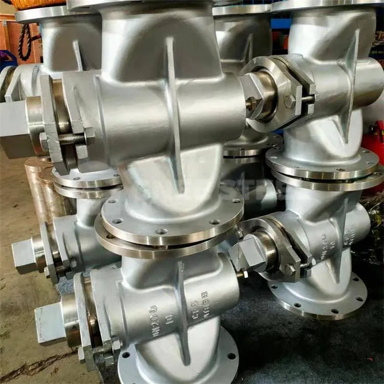 Flenspluggventil i rustfritt stål