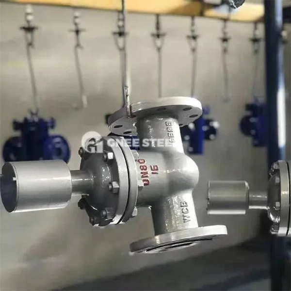 Rustfritt stål flenset portventil