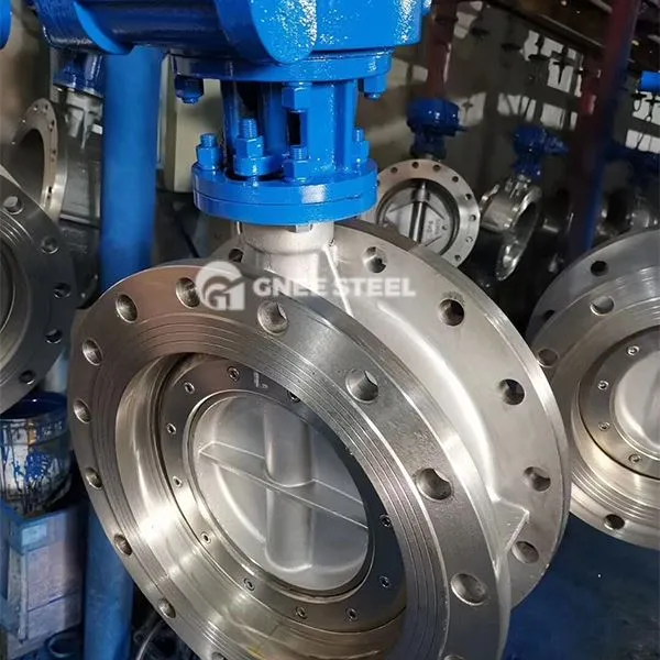 Rustfritt stål spenstig sommerfuglventil