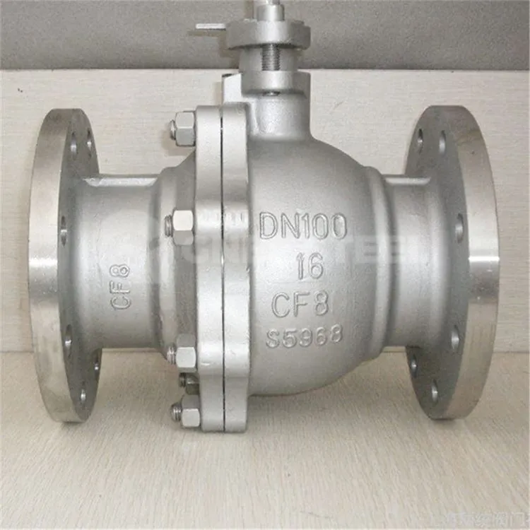 Toppinngang flytende kuleventil