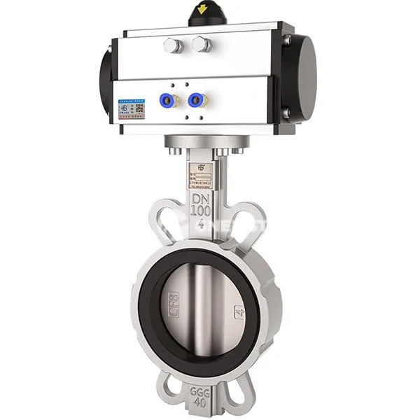 Wafer -stil sommerfuglventiler